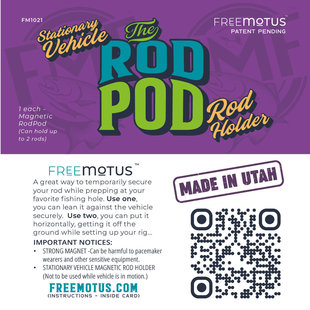 RODPOD - Free Motus (1/pk)