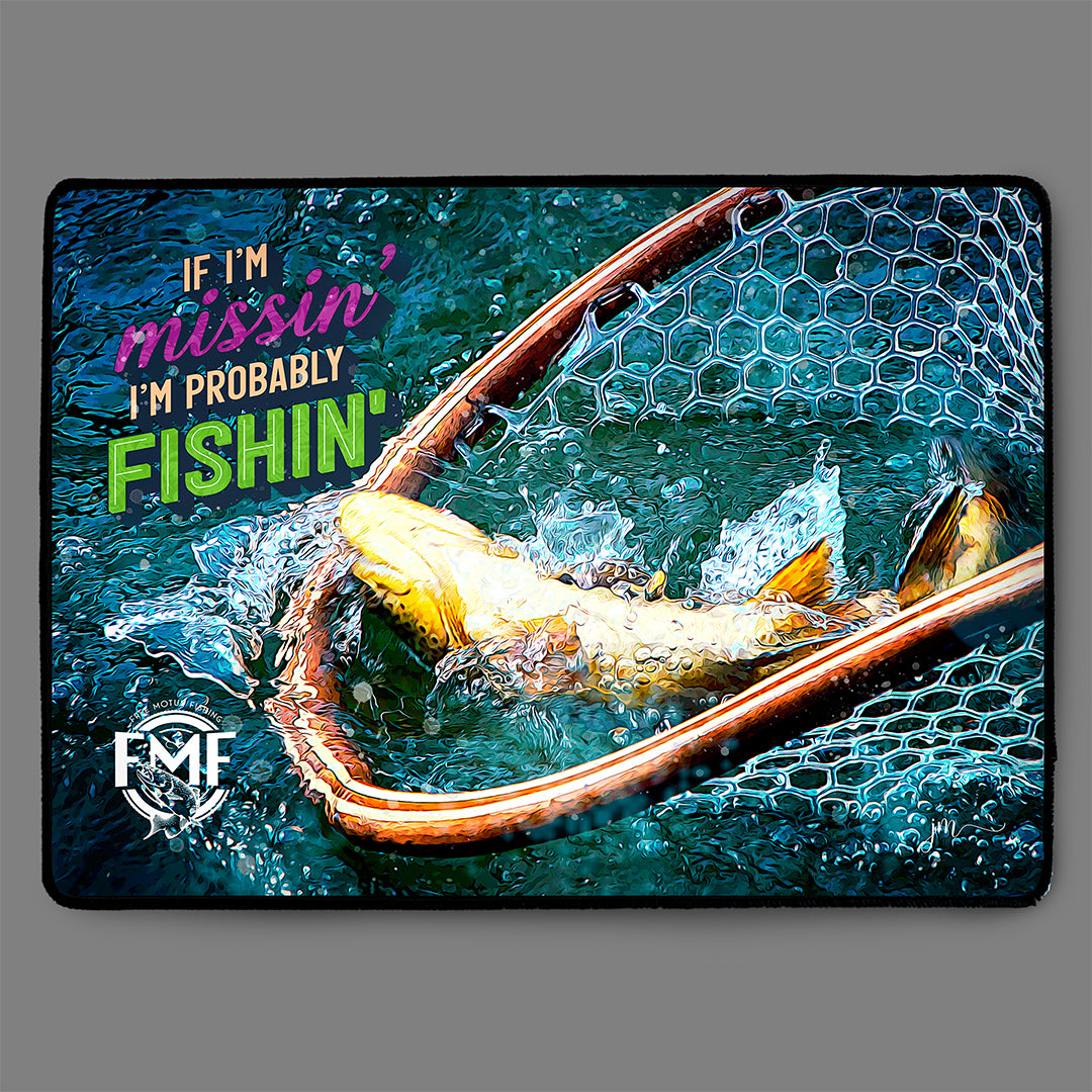 Work-desk Mat - Fishing