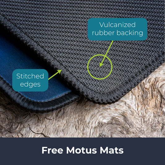 Free Motus Desk/Work Mat - 'Missin' (17"X 12")