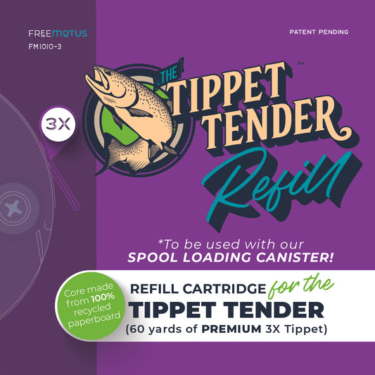 Free Motus 3X Tippet Refill Cartridge (RIO POWERFLEX 3X - 60yds)