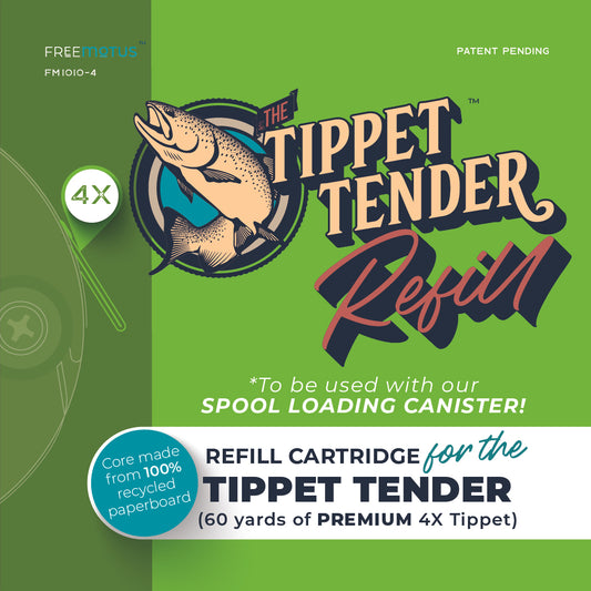 Free Motus 4X Tippet Refill Cartridge (RIO POWERFLEX 4X - 60yds)