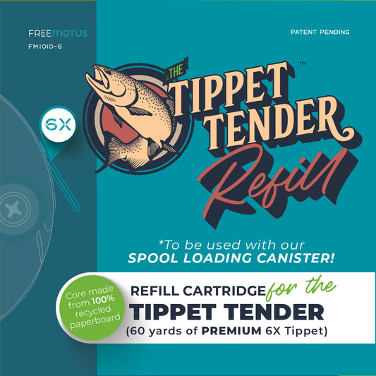 Free Motus 6X Tippet Refill Cartridge (RIO POWERFLEX 6X - 60yds)