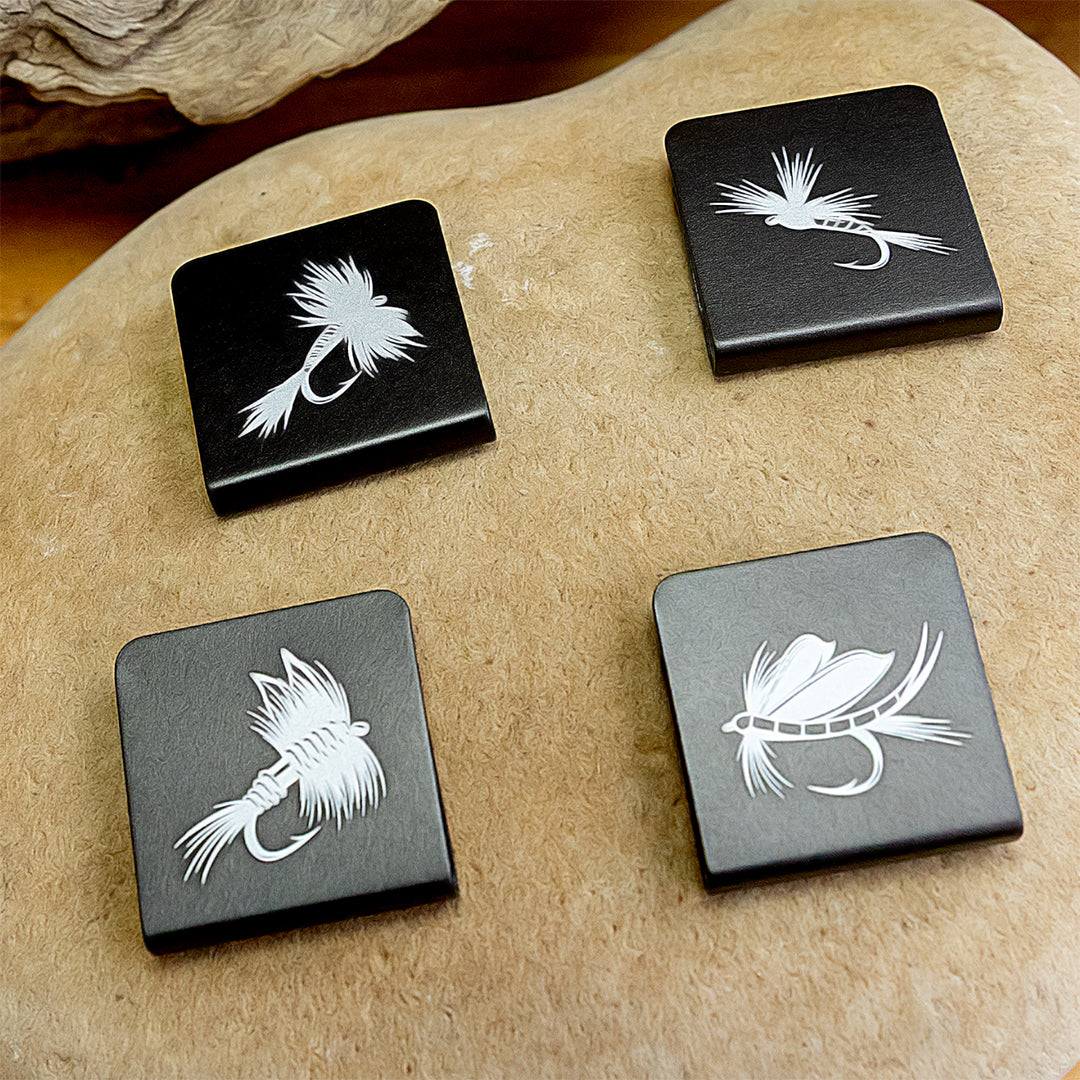 Hat Brim Clips- Alum-Engraved | Free Motus