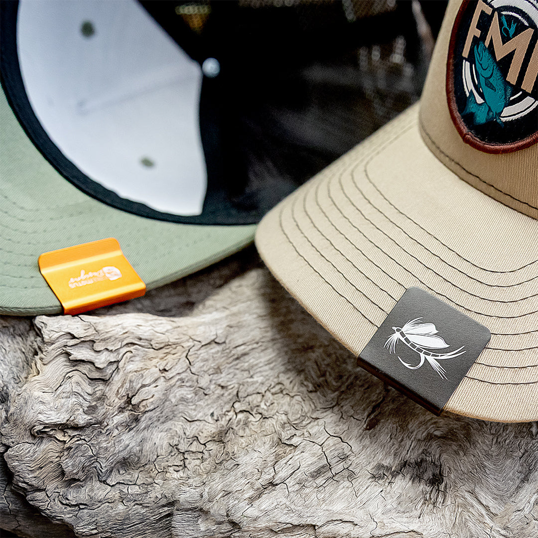 Hat Brim Clips- Alum-Engraved | Free Motus