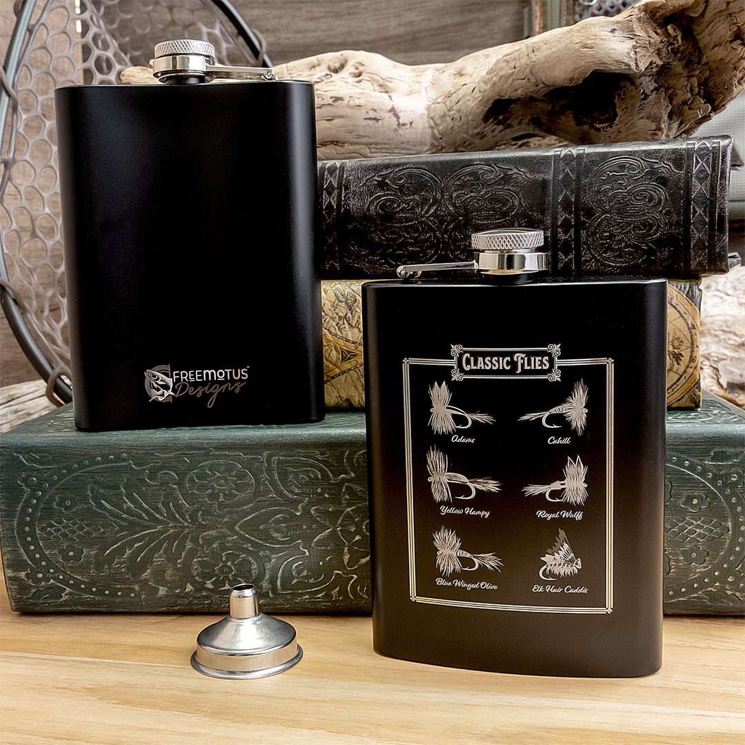 Hip Flask - Stainless Steel (Black)
