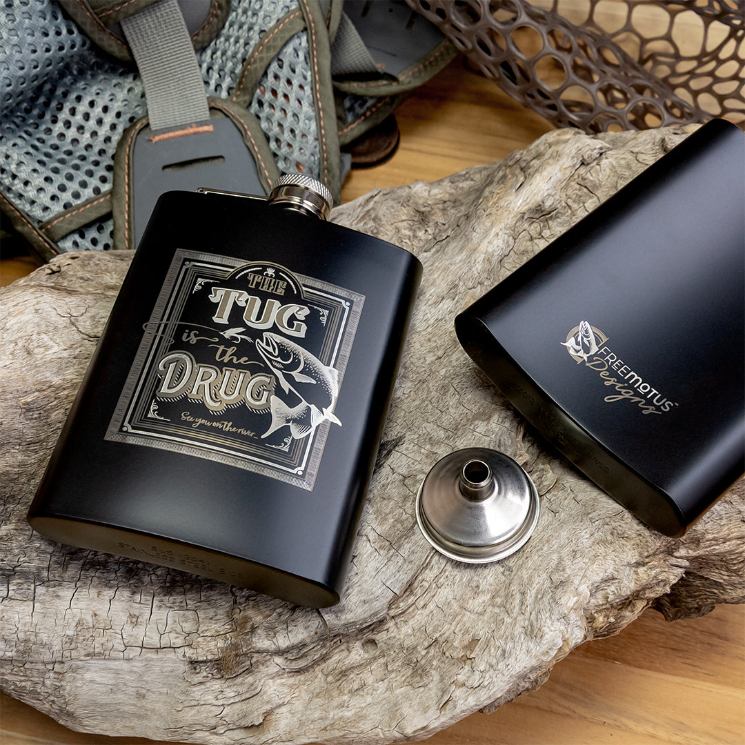 Hip Flask - Stainless Steel (Black)