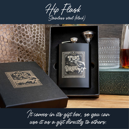Hip Flask - Stainless Steel (Black)