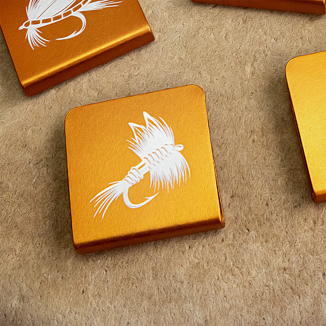 Hat Brim Clips- Alum-Engraved | Free Motus