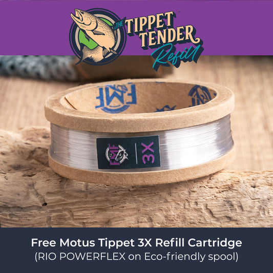 Free Motus 3X Tippet Refill Cartridge (RIO POWERFLEX 3X - 60yds)