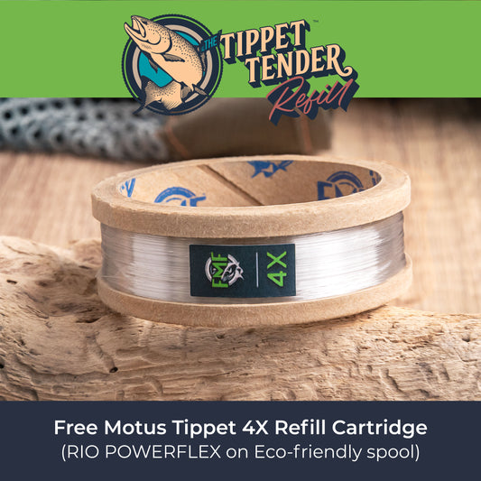 Free Motus 4X Tippet Refill Cartridge (RIO POWERFLEX 4X - 60yds)